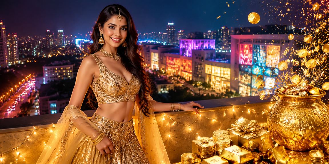 Vibrant slot reels symbolizing casino entertainment alongside Teen Patti